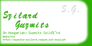 szilard guzmits business card